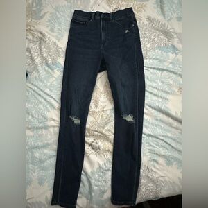 Express Dark Blue Super high rise Jeans size 6